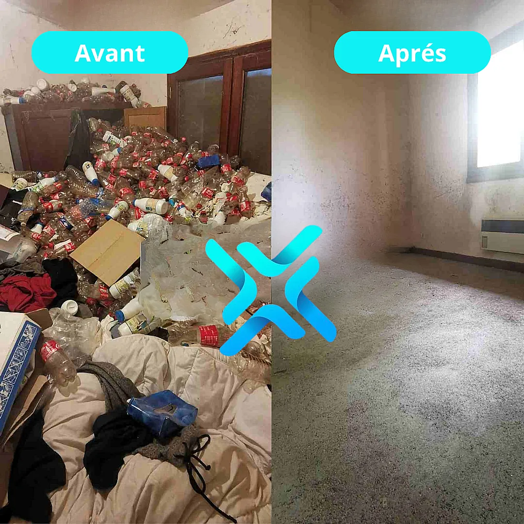 Nettoyage syndrome de Diogène et après décès à Bordeaux – logement insalubre avant/après